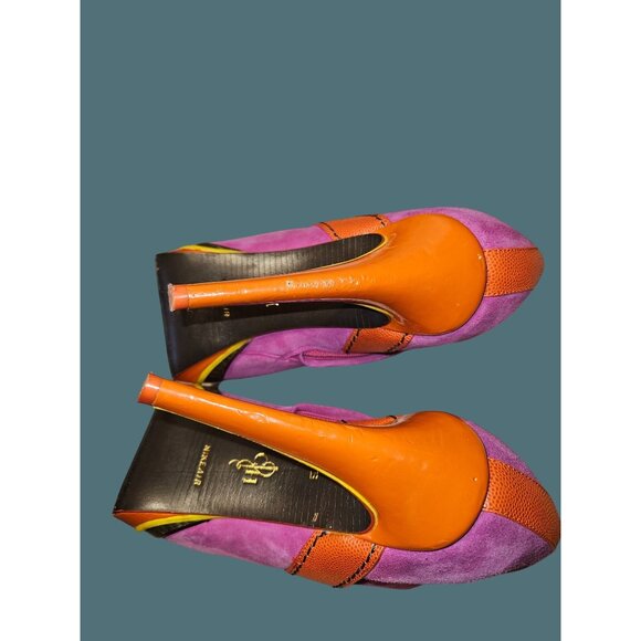 Cole Haan x NikeAir Kiltie Platform Stiletto Bootie Suede/Leather Women 7B - Picture 11 of 14